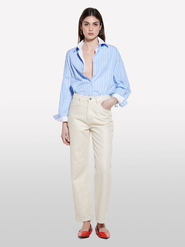 Pantaloni in denim bianchi - jeans regular da donna | Sisley