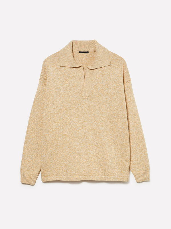 Maglia effetto polo - maglie scollo a v da uomo | Sisley