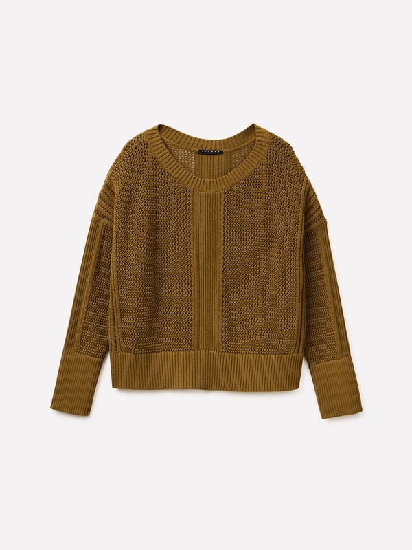 Maglia boxy fit - maglie girocollo da donna | Sisley