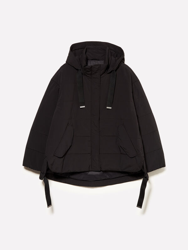 Giubbotto con maxi cappuccio  - giacche e giubbotti da donna | Sisley