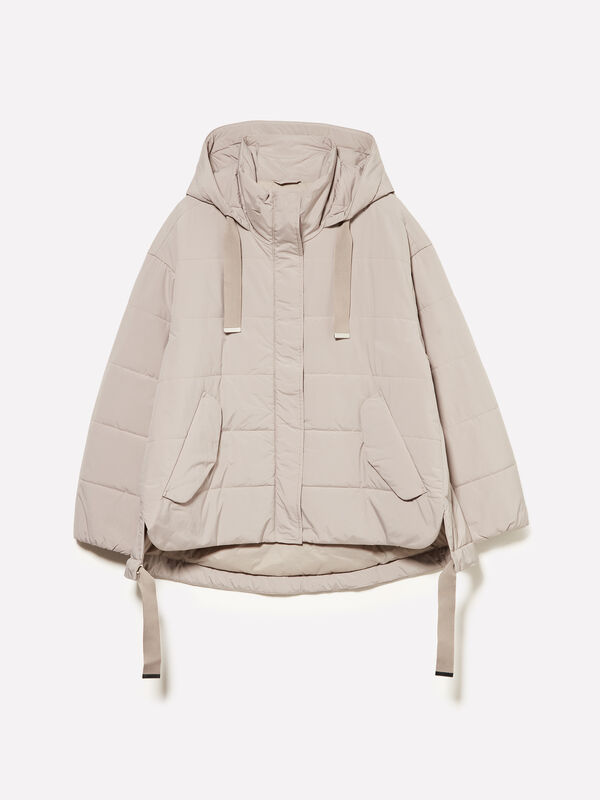 Giubbotto con maxi cappuccio  - giacche e giubbotti da donna | Sisley