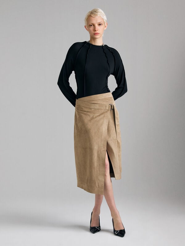 Gonna a portafoglio - gonne midi, longuette donna | Sisley