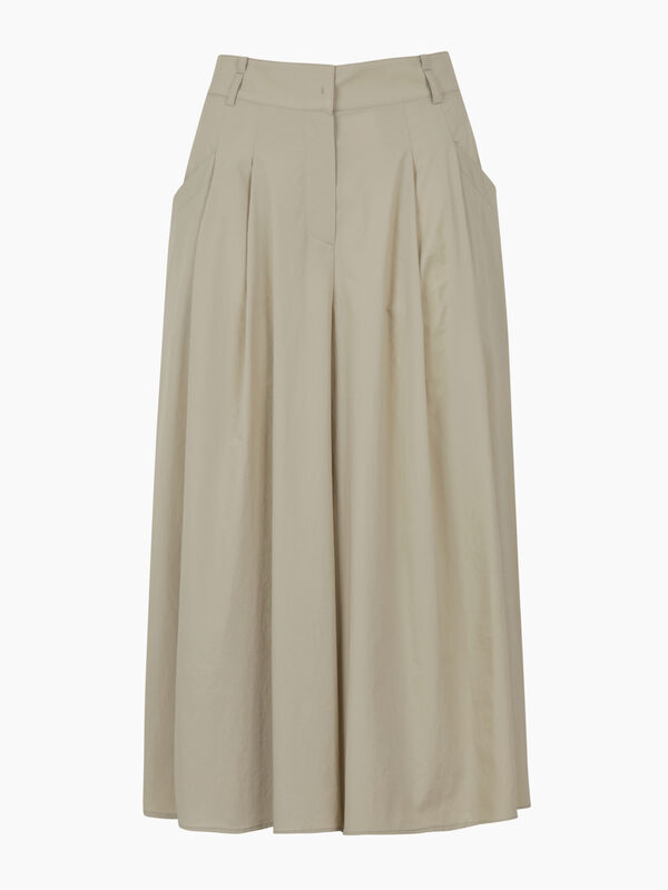 Pantaloni ampi cropped beige chiaro - Cropped | Sisley K